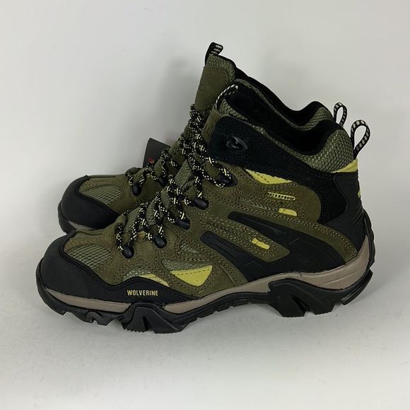 Wolverine wilderness hiking boot mens size 10 green black waterproof NWT new - Picture 4 of 7